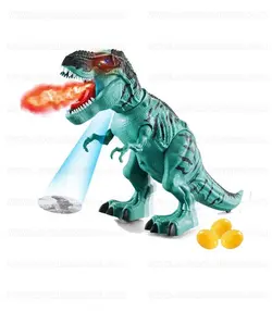 ربات دایناسور تیرکس دودزا،تخم گذار،پروژکتوری،حرکتی سایز بزرگ