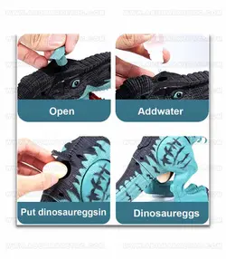 ربات دایناسور تیرکس دودزا،تخم گذار،پروژکتوری،حرکتی سایز بزرگ