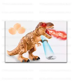 ربات دایناسور تیرکس دودزا،تخم گذار،پروژکتوری،حرکتی سایز بزرگ