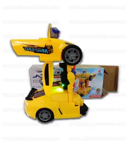 ماشین موستانگ تبدیل شو به ربات باطری خور 3D
