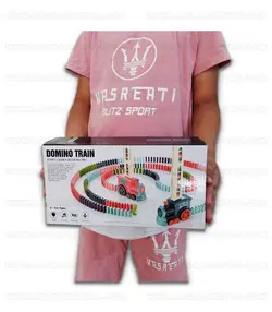 قطار دومینو چین حرکتی موزیکال و باطری خور