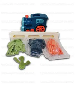 قطار دومینو چین حرکتی موزیکال و باطری خور