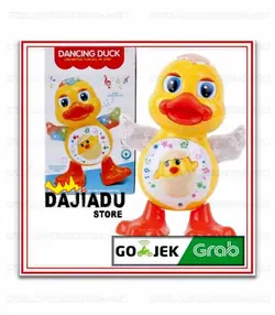 ربات اردک حرکتی ترانه خوان باطری ای چراغ دار