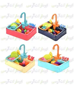 سینک ظرفشویی ۲۰ قطعه ای پمپاژ آب باطری ای کودک
