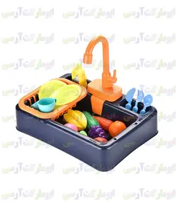 سینک ظرفشویی ۲۰ قطعه ای پمپاژ آب باطری ای کودک