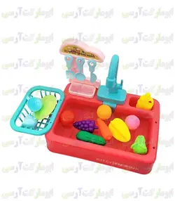 سینک ظرفشویی ۲۰ قطعه ای پمپاژ آب باطری ای کودک
