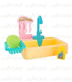 سینک ظرفشویی ۲۰ قطعه ای پمپاژ آب باطری ای کودک