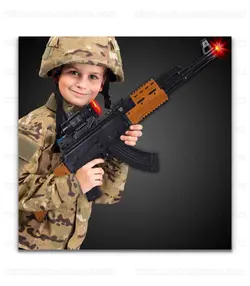 تفنگ کلاشینکف لیزردار باطری خور 82 سانتی