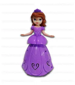 ربات پرنسس موزیکال حرکتی چراغ 3D باطری خور