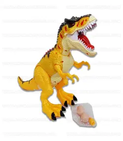 ربات دایناسور تیرکس بخارکن تخم گذار پروژکتوری موزیکال