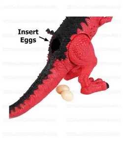 ربات دایناسور تیرکس بخارکن تخم گذار پروژکتوری موزیکال