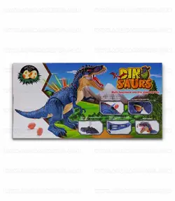 ربات دایناسور تیرکس بخارکن تخم گذار پروژکتوری موزیکال