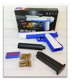 کلت پوکه پران تیر اسفنجی خفه کن دار خفن