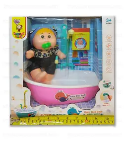 وان حمام پمپاژ آب دار بهمراه عروسک بچه تپلی
