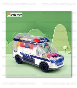 ماشین ون پلیس و آمبولانس چرخ دنده ای نشکن آژیر زن