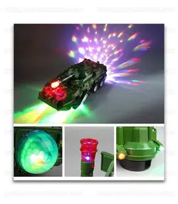 تانک نفربر تبدیل شو به ربات صدا و چراغ دار باطری خور