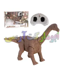 ربات دایناسور گردن دراز حرکتی صدادار کنترلی باطری خور 26 سانتی