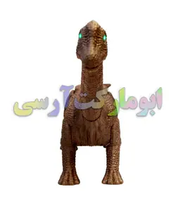 ربات دایناسور گردن دراز حرکتی صدادار کنترلی باطری خور 26 سانتی