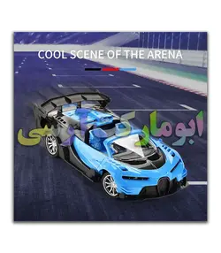 ماشین کنترلی بوگاتی کروک باطری خور چراغ دار 23 سانتی