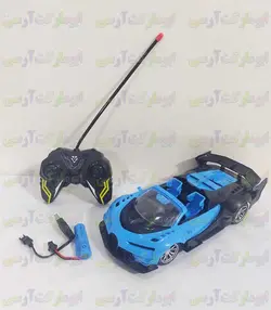 ماشین کنترلی بوگاتی کروک باطری خور چراغ دار 23 سانتی