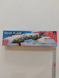 هواپیما مسافربری چرخ دنده ای نشکن موزیکال،چراغ دار و باتری ای