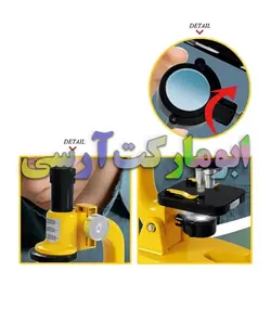 میکروسکوپ اپتیکال 1200 برابر زوم بهمراه تجهیزات و نگهدارنده موبایل