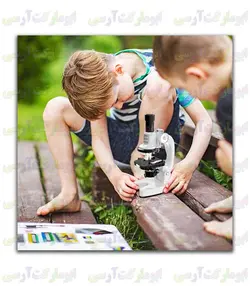 میکروسکوپ اپتیکال 1200 برابر زوم بهمراه تجهیزات و نگهدارنده موبایل