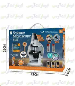 میکروسکوپ اپتیکال 1200 برابر زوم بهمراه تجهیزات و نگهدارنده موبایل