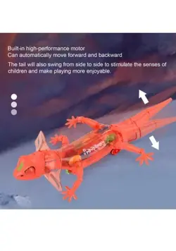 ربات مارمولک(Lizard) 36 سانتی چرخ دنده ای موزیکال و حرکتی باتری خور