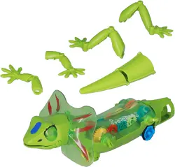 ربات مارمولک(Lizard) 36 سانتی چرخ دنده ای موزیکال و حرکتی باتری خور