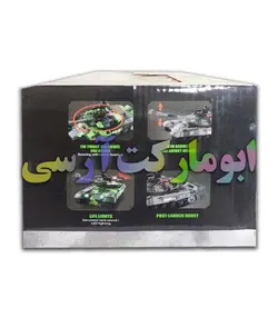 تانک ارتشی زنجیری کنترلی شارژی لوله متحرک صدادار حرفه ای 32 سانتی