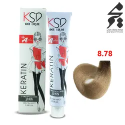 رنگ مو کی اس دی شماره 8.78 حجم 100 میلی لیتر رنگ بلوند کاپوچینو