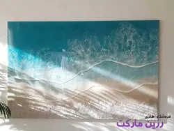 تابلو دیواری رزینی طرح دریا کد D411 - فروشگاه رزین مارکت