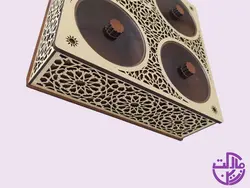 تی بگ چوبی چهار خانه مدل آیناز