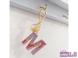 جا سوئیچی رزینی طرح پولک و ورق طلا