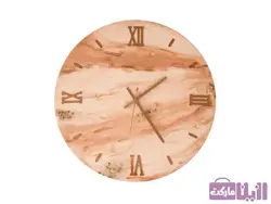 ساعت دیواری رزینی طرح چوب - فروشگاه رزین مارکت