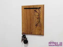 جا‌کلیدی چوبی دیواری کد C-01 - فروشگاه رزین مارکت