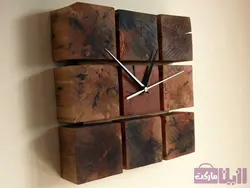 خرید ساعت دیواری چوبی (موتور اصلی تایوانی) - رزین مارکت