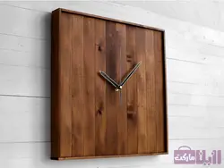 خرید ساعت دیواری چوبی ارزان - رزین مارکت