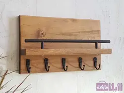 خرید جاکلیدی دیواری چوبی چند  کاره و کاربردی - رزین مارکت