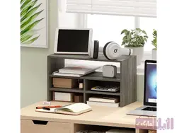 خرید شلف رومیزی چوبی با نظم دهنده میز کار شما - رزین مارکت