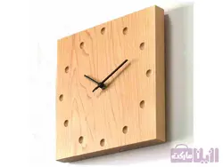 خرید ساعت دیواری چوبی (موتور اصلی تایوانی) - رزین مارکت