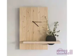 خرید ساعت دیواری چوبی (موتور اصلی تایوانی) - رزین مارکت