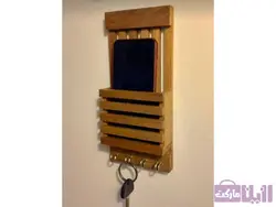 خرید جاکلیدی دیواری چوبی کد 3037 - رزین مارکت