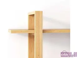 خرید شلف دیواری چوبی شیک - رزین مارکت