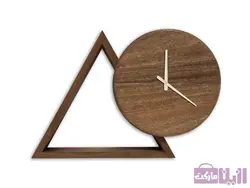 ساعت چوبی کد ۷۰۴۱ مثلثی - فروشگاه رزین مارکت