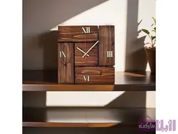 ساعت دیواری چوبی چند تکه مدل تایلو - فروشگاه رزین مارکت