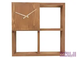 ساعت دیواری چوبی آذین - فروشگاه رزین مارکت