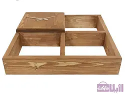 ساعت دیواری چوبی آذین - فروشگاه رزین مارکت