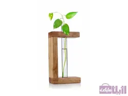گلدان چوبی طرح C - فروشگاه رزین مارکت